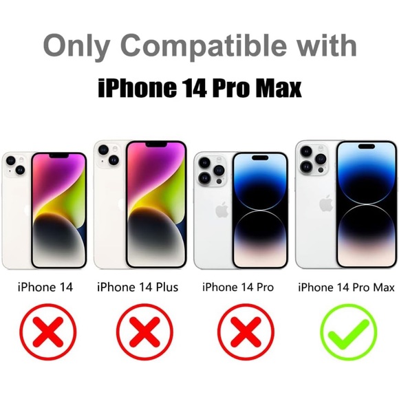 iPhone 14 Pro Max Black Heart Case - Picture 6 of 7